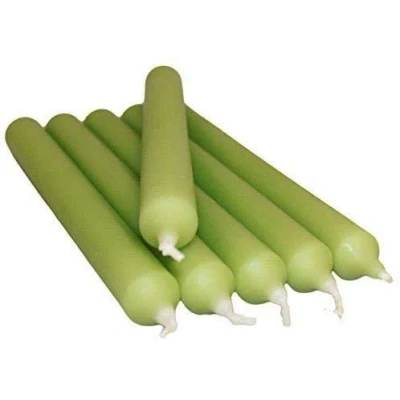 Imagen de REQUISITE NECESITES Juego de 10 velas cera parafina colores (verde)