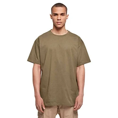 Imagen de Build Your Brand By102 Heavy Oversize tee Camiseta, Verde Oliva, 4XL Hombres