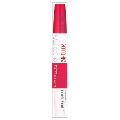 Imagen de MAYBELLINE Superstay 24H, Pintalabios Mate de Larga Duración, Tono 195 Raspberry, 1 Unidad (Paquete 1)