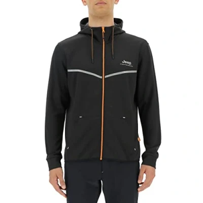 Imagen de JEEP O102620 K879 XP MAN HOODED TECH SWEAT JACKET W/Kangaroo Pocket JX22A Hombre Deep Blue/Dark G.Mel M