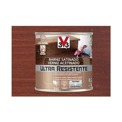 Imagen de BARNIZ INTERIOR ULTRA RESISTENTE SATINADO 250ML CAOBA