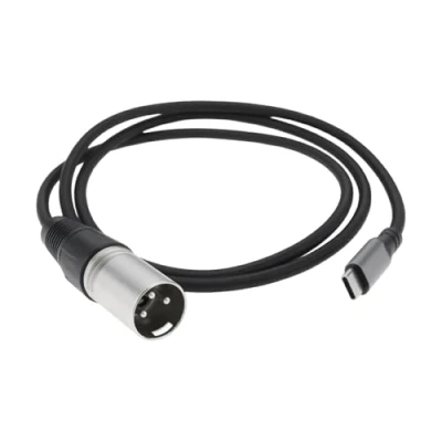 Imagen de LT Easiyl Cable de Salida USB C A XLR Macho 16 Bits/44,1 KHz para Amplificador Altavoz Y Consola Mezcladora (1 M)