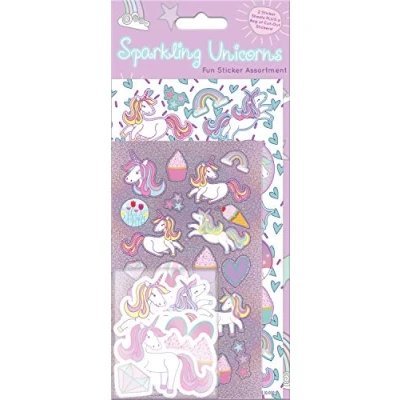 Imagen de Paper Projects 01.70.31.010 Unicornios Surtido Pack (3 tipos de pegatinas), 24,5 cm x 11