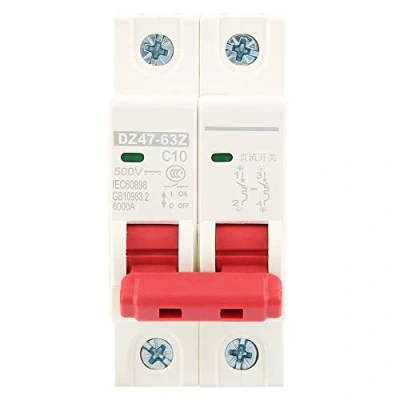 Imagen de 2P DC Disyuntor Miniatura 500V 10A Mini Fotovoltaico Mcb Interruptor de Seguridad DZ47 63Z Accesorios Protección Eléctrica