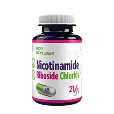 Imagen de NAD+ Nicotinamide Ribose Chloride 300 mg 60 cápsulas veganas, probado en laboratorio, alta dosis, no OGM