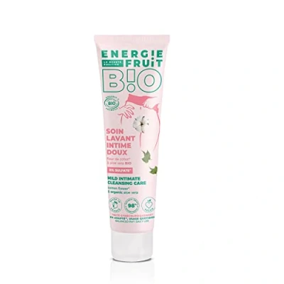 Imagen de ENERGIE FRUIT Gel de cuidado íntimo Certificación BIO por Ecocert Flor algodón y aloe vera Vegano 150 ml
