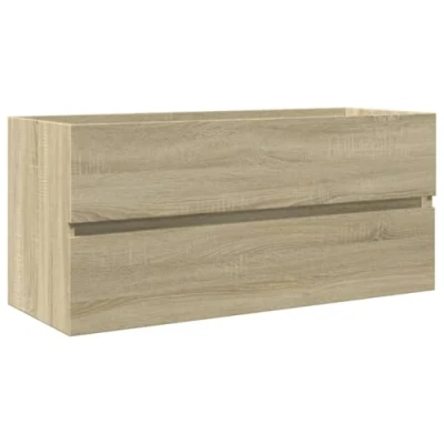 Imagen de vidaXL Mueble de Lavabo baño Madera Roble Sonoma 100x38,5x45 cm, para baño, guardarropa,