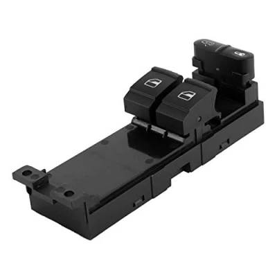 Imagen de GTTCCG Interruptor de elevalunas eléctrico Botton del controlador ventana delantera izquierda para Reemplazo Skoda Fabia Octavia