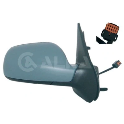 Imagen de Espejo retrovisor Alkar 6112365 derecha imprimado eléctrico con sensor de temperatura, convexo para vehíc. volante a la izquierda