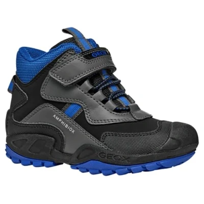 Imagen de Geox NEW Savage BOY Botines para niños, Talla: 24, Dark grey/royal Zapatos