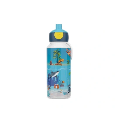 Imagen de Mepal Botella para Beber Pop up Campus Agua a Prueba de Fugas la Escuela Sin BPA y apta Lavavajillas 400 ml Tropical Ocean
