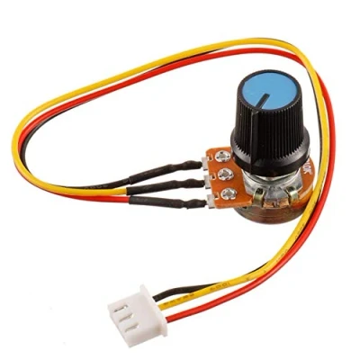 Imagen de BOJACK B10K Potenciómetro rotativo cónico lineal de 3 terminales WH148 Resistencia variable película carbono 10 K Ohm con conector XH2.54 cable (paquete 2 piezas）
