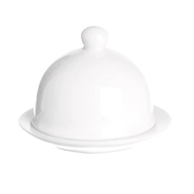 Imagen de Excelsa White Home Tapa y Plato para Mantequilla (7,6 cm)