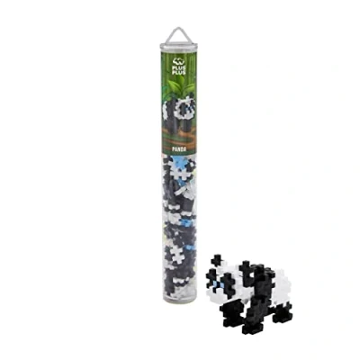Imagen de Plus 52328 Tubos creativos, Panda, Juguetes geniales de construcción, 100 Piezas, Color carbón, Small (4195)