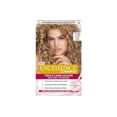 Imagen de L &#039;Oreal Paris excelencia pelo Colorante oscuro caramelo Rubio 7.31