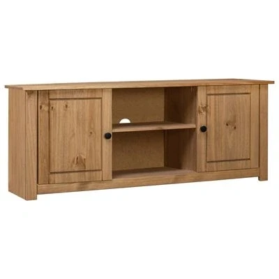 Imagen de Mueble Para Tv Vidaxl De Madera Maciza Pino Estilo 120x40x50 Cm