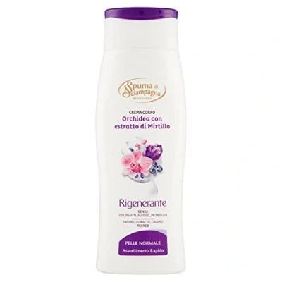 Imagen de Spuma Di Sciampagna Crema corporal regeneradora Orquídea con extracto de arándano 250 ml
