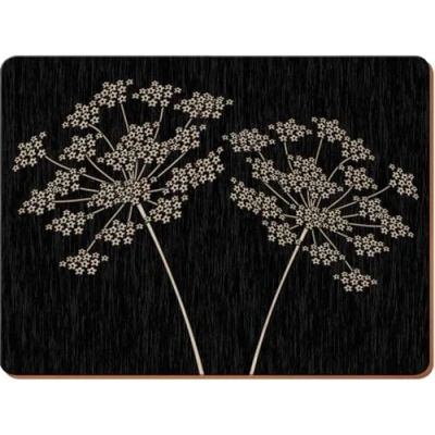 Imagen de CREATIVE TOPS Premium Manteles Individuales con Base de Corcho., Gris, Blanco, Large Placemats
