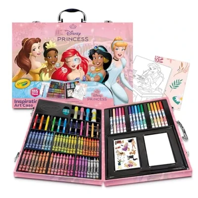 Imagen de CRAYOLA Maletín del Artista Princesas Disney, 115 Piezas, años 4,5,6,7+, 25 1094