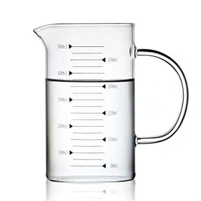 Imagen de TAMUME 500ml Taza de Medición Vidrio para Cocinar, Jarra la Cocina (500ml)