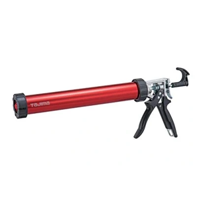 Imagen de Tajima CNV FSP600 Convoy Super Prensa de cartuchos 2 en 1 (para 300 ml + bolsa 600 ml, mango giratorio 360, pistola calafateo para silicona/pegamento/acrílico), color rojo y