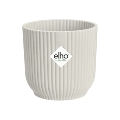 Imagen de Elho Vibes Fold Round Mini 7 Macetero por Interior Ø x H 6.5 cm Blanco/Silky White