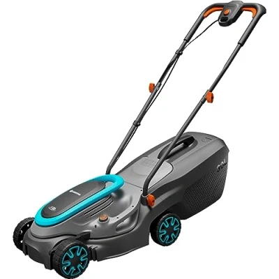 Imagen de Gardena cortacésped a batería PowerMax 32/18V P4A sin batería: Ancho de Corte 32 cm, Capacidad 30 l, Altura Ajustable Central, Motor PowerPlus Eco Modus (14632 55)