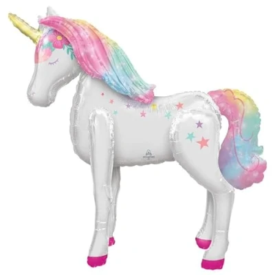 Imagen de amscan Unicornio Airwalker globo de aluminio