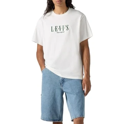 Imagen de Levi&#039;s SS Relaxed Fit tee Camiseta, Serif Logo White+, S Hombre