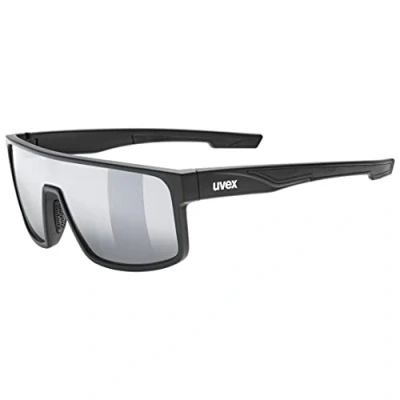 Imagen de uvex LGL 51, gafas de sol unisex, espejo, filtro cat. 3, black matt/silver, one size