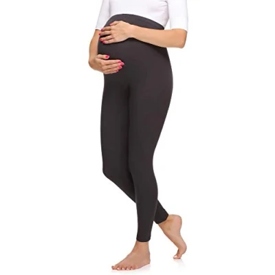 Imagen de Merry Style Leggins Premamá Pantalones Largos de mujer Mallas largas Embarazo para embarazada MS10 297 (Grafito, M)