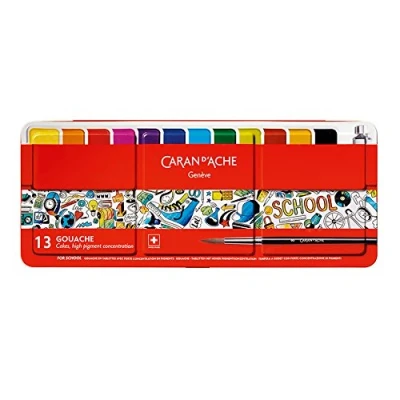 Imagen de Caran d&#039; ache Gouache Caja de Acuarela, Merhfarbig, 16 Unidad (Paquete 1)