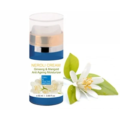 Imagen de Crema Hidratante Antiedad con Neroli, Ginseng y Caléndula Tratamiento Facial Rejuvenecedor Para Pieles Normales, Sensibles Secas Promueve la Elastina de Piel, 50 ml