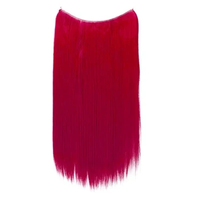 Imagen de CAISHA 50cm 1 Trama Extensión Con Banda Elástica De Cabello Postizo Liso Resistente Al Calor Rojo E109