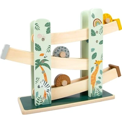 Imagen de Small Foot 11707 Pista de Ruedas Safari, Madera en Colores Moda, a Partir 18 Meses. Toys (11707)