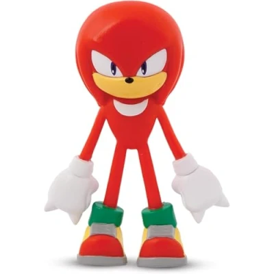 Imagen de Bend Ems Sonic The Hedgehog Knuckles Figura de acción articulable y flexible para niños coleccionistas