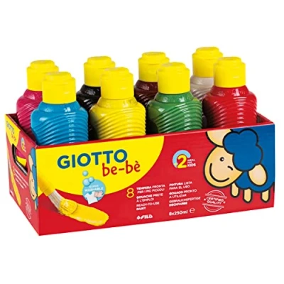 Imagen de GIOTTO be bè, Témpera Schoolpack, Botella Bio PET, Dermatológicamente Testado, 250 ml