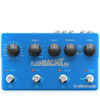 Imagen de TC Electronic FLASHBACK 2 X4 DELAY Pedal de retardo insignia ampliado con 3 interruptores MASH, nuevos retardos cristal, analógicos y cinta 6 preajustes