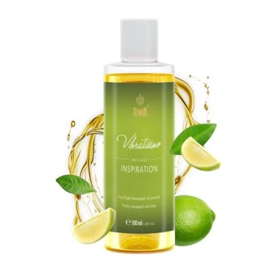 Imagen de “Inspiration de Vibratissimo: aceite masaje, afrodisíaco, corporal con aroma a lima, 100 ml