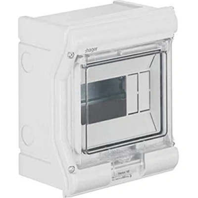 Imagen de Hager serie ve uv Caja superficie estanca vector exterior ip65 1 fila 6 módulos
