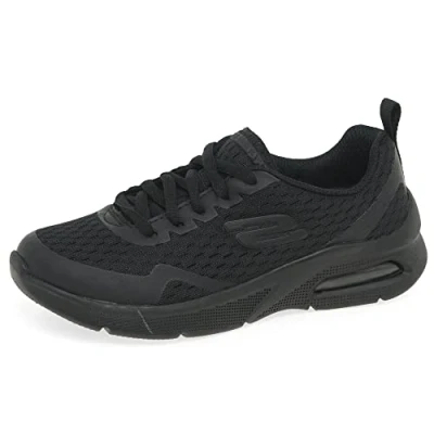 Imagen de Skechers MICROSPEC MAX, Zapatillas para Niños, Black Textile &amp; Trim, 38 EU