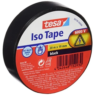 Imagen de Tesa TS5619000008 Cinta aislante, color negro