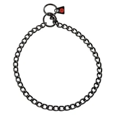 Imagen de HS SPRENGER Collar eslabon Corto 2,5mm*45cm INOX.Negro