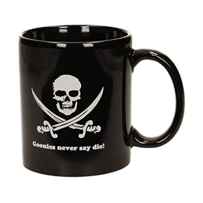 Imagen de SD toys Taza Café y Desayuno Los Goonies, Blanca Negra, 325 ml