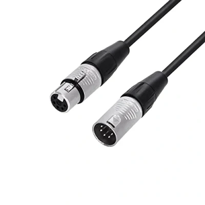 Imagen de Adam Hall Cables 4 STAR DGH 0150 Cable DMX REAN XLR de 5 pines hembra a macho pines, 1,5 m