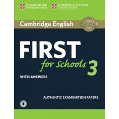 Imagen de Cambridge English First For Schools 3 Student S Book With Answers &amp; Au