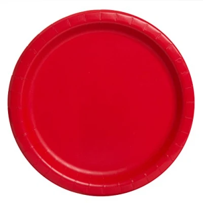 Imagen de Unique Party 31453), Platos de Papel 21.9 cm Rojo Paquete 16