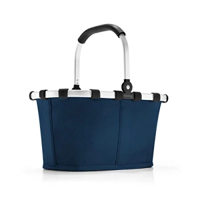 Imagen de reisenthel carrybag XS azul oscuro Cesta de la compra robusta con práctico bolsillo interior Diseño elegante e impermeable