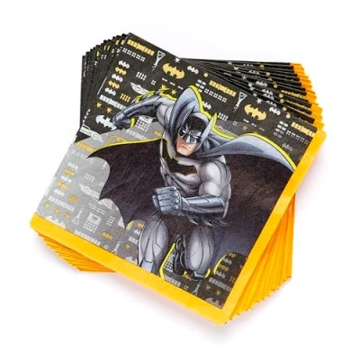 Imagen de Amscan 9915091 servilletas papel Batman 16 unidades 33 x cm