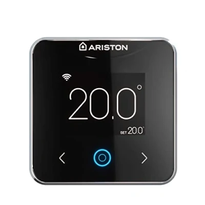 Imagen de Ariston, Cube S Net Termostato Calefaccion Wifi Inteligente Control Remoto, + de Voz, Digital Fabricado para Instalación en España, 19x104x104mm, Negro